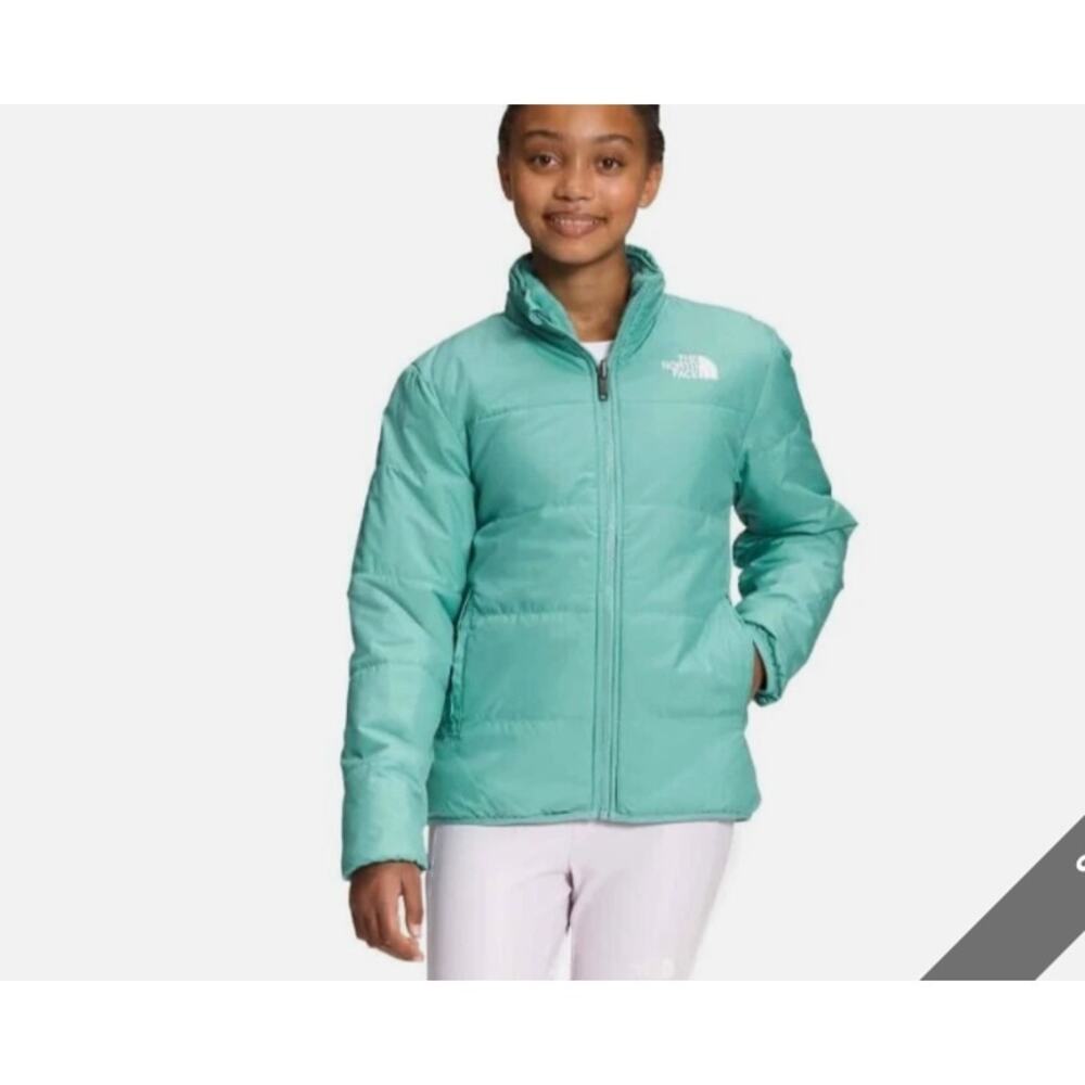 The North Face Green Reversible Down Jacket‎ Girls 12
